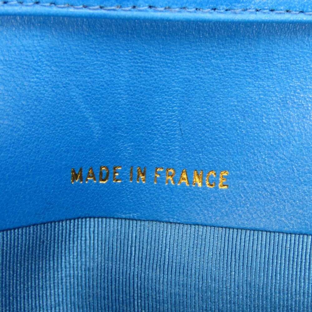 CHANEL Blue Caviar Leather Logo Wallet - Picture 16 of 16